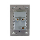 Placa Lucek Crystal contacto dúplex crystal/blanco - La nueva eléctrica