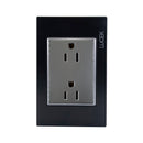 Placa Lucek Colors contacto dúplex negro - La nueva eléctrica