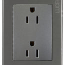 Placa lucek metal contacto duplex anonizado - La nueva eléctrica