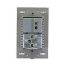 Placa Lucek crystal contacto y apagador crystal/blanco - La nueva eléctrica