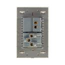 Placa Lucek crystal contacto y apagador dorado/marfil - La nueva eléctrica