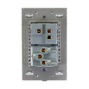 Placa Lucek crystal contacto y apagador escalera crystal/blanco - La nueva eléctrica