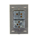 Placa Lucek crystal contacto y apagador escalera dorado/marfil - La nueva eléctrica