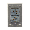 Placa Lucek colors apagador escalera y 1 contacto hueso - La nueva eléctrica