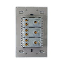 Placa Lucek 3 contactos de 1 módulo cristal espejo negro - La nueva eléctrica