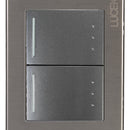 Placa Lucek Metálica con 2 apagadores de escalera 1.5 módulo - La nueva eléctrica