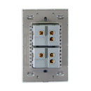 Placa Lucek Metálica con 2 apagadores de escalera 1.5 módulo - La nueva eléctrica