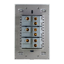 Placa Lucek Metálica con 3 apagadores de escalera 1 v anodizado - La nueva eléctrica