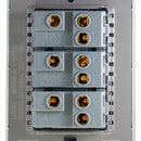 Placa Lucek Metálica con 3 apagadores de escalera 1 v plata - La nueva eléctrica