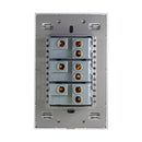 Placa Lucek Colors c/3 apagadores escalera negro - La nueva eléctrica