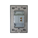 Placa Lucek botón timbre de 3 módulos cristal espejo negro - La nueva eléctrica