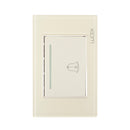 Placa Lucek Colors botón timbre hueso - La nueva eléctrica