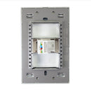 Placa Lucek Metálica plateado jack RJ45 - La nueva eléctrica