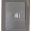 Placa Lucek Metálica plateado jack RJ45 - La nueva eléctrica
