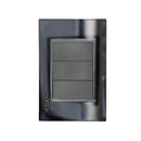 Placa Lucek ciega cristal espejo negro - La nueva eléctrica