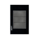 Placa Lucek crystal ciega negro/negro