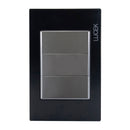 Placa Lucek Colors ciega negro - La nueva eléctrica