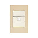 Placa Lucek crystal toma rj45 dorado/marfil