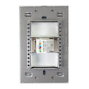 Placa Lucek conexión a módem/internet cristal espejo negro - La nueva eléctrica