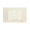 Placa Lucek Colors jack RJ45 hueso - La nueva eléctrica