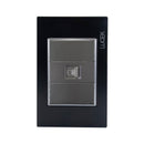 Placa Lucek Colors jack RJ45 negro - La nueva eléctrica