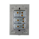 Placa Lucek 1 apagador escalera y 2 contactos de 1 módulo cristal espejo - La nueva eléctrica