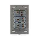 Placa Lucek Colors apagadores escalera y 2 contactos hueso - La nueva eléctrica