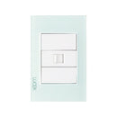 Placa Lucek crystal toma telefonica crystal/blanco