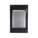 Placa Lucek toma de teléfono cristal espejo negro - La nueva eléctrica