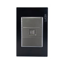 Placa Lucek Colors toma telefónica negro - La nueva eléctrica