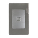 Placa Lucek Metal módulo telefónico plata - La nueva eléctrica