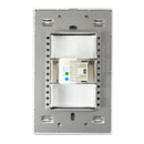 Placa Lucek Metal módulo telefónico plata - La nueva eléctrica