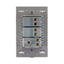 Placa Lucek Colors c/2 apagadores sencillos y 1 contacto blanco - La nueva eléctrica