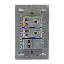 Placa Lucek Crystal c/2 contactos y 1 apagador crystal/blanco - La nueva eléctrica