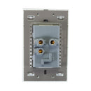 Placa Lucek Colors c/2 contactos y 2 entradas USB blanco - La nueva eléctrica