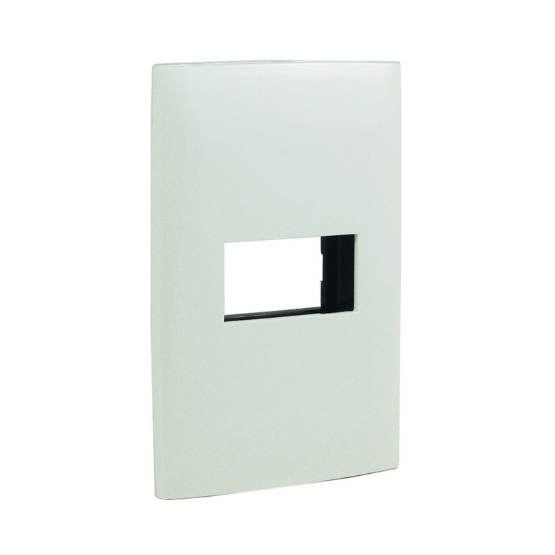 Placa Leviton cien 1v blanca