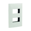 Placa Leviton cien 2v blanca