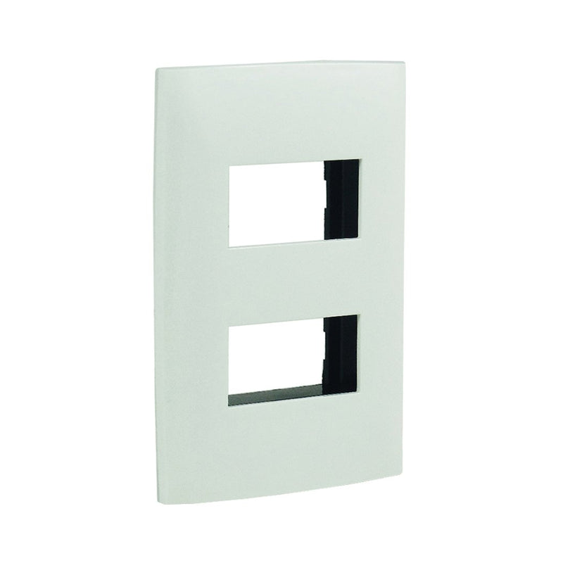 Placa Leviton cien 2v blanca