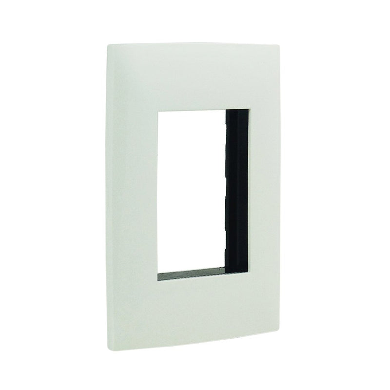 Placa Leviton cien 3v blanca