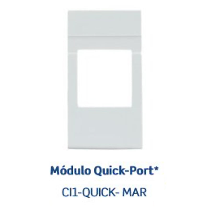 Módulo Leviton cien quickport marfil