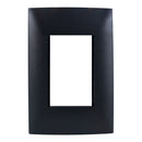 Placa Leviton Cien 3 módulos negro mate - La nueva eléctrica