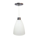 Candil eco liso blanco conico