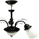 Candil Eco Sokert lirio blanco con base chocolate - La nueva eléctrica