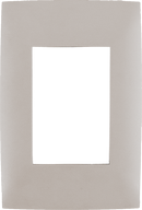 Placa Leviton Cien 3 módulos gris mate - La nueva eléctrica