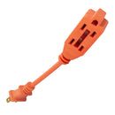 Extensión económica corta uso rudo 10 cms. naranja - La nueva eléctrica
