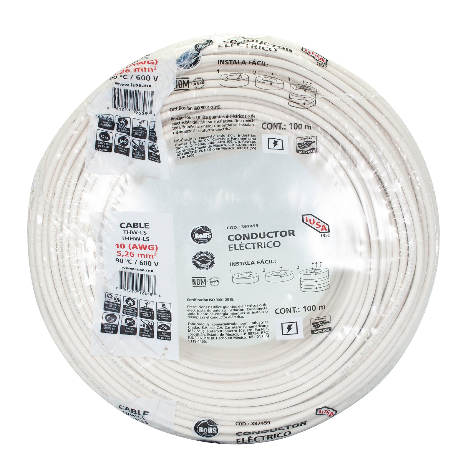 Cable IUSA calibre 10 blanco - La nueva eléctrica