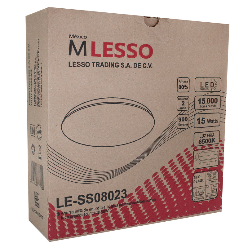 Plafón Mlesso led 12w figura 5