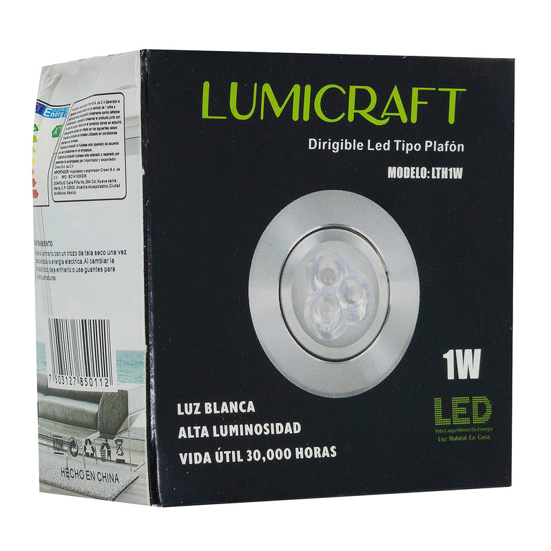 Empotrado lumicraft led  1w dirigible frío - La nueva eléctrica