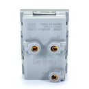 Contacto Lucek Colors dúplex con conexión euroamericana 3 módulos anodizado - La nueva eléctrica