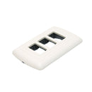 Placa Kley marfil tipo evolución 3 ventanas - La nueva eléctrica